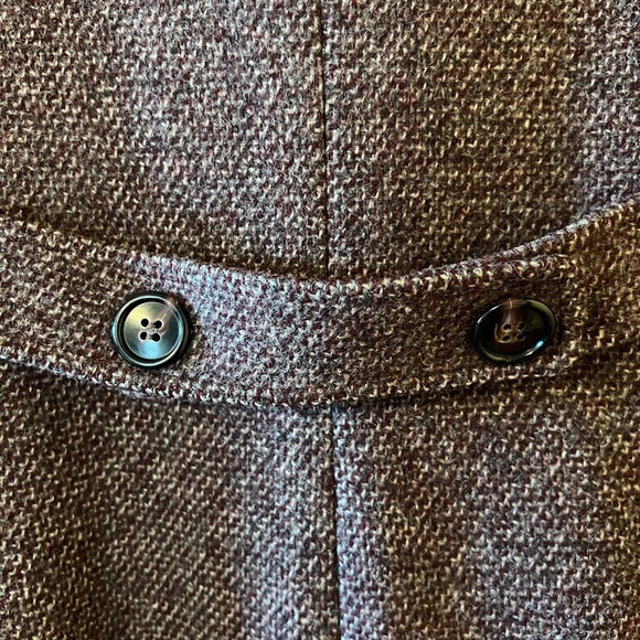 Lorendale Wool Lined Long Maxi Coat Vintage Heavy Purple Gray White Blend NICE - Picture 15 of 16